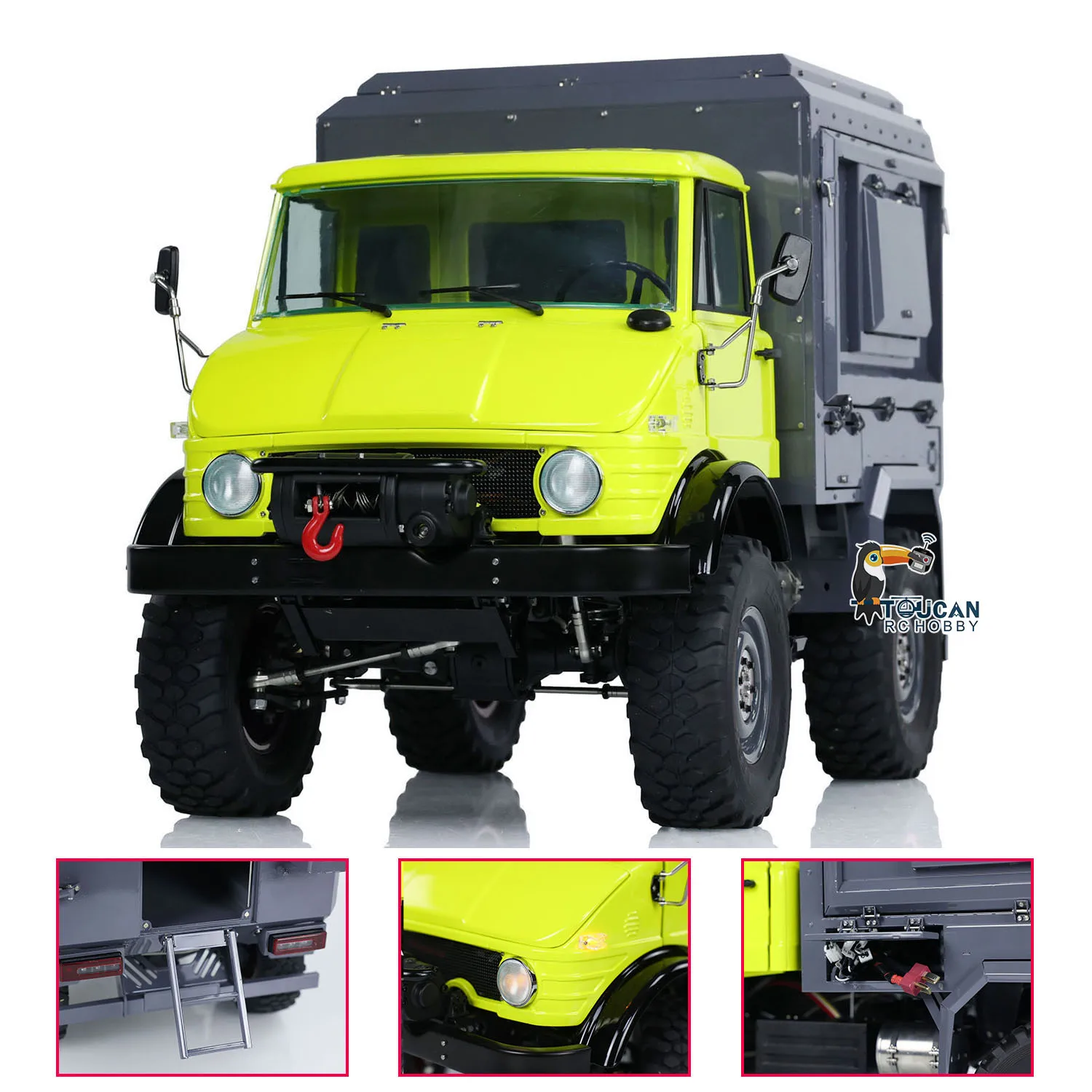 LESU 1/10 Scale RC Crawler Metal Off Road Rear Bucket U406 Painted Hobbywing ESC Brushless Light Sound Set Vehicle Toy Model