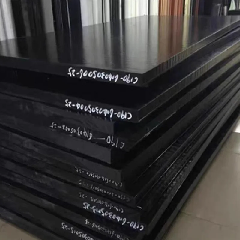 HDPE PE Flat Engineering Plastic Sheet Plate Black White