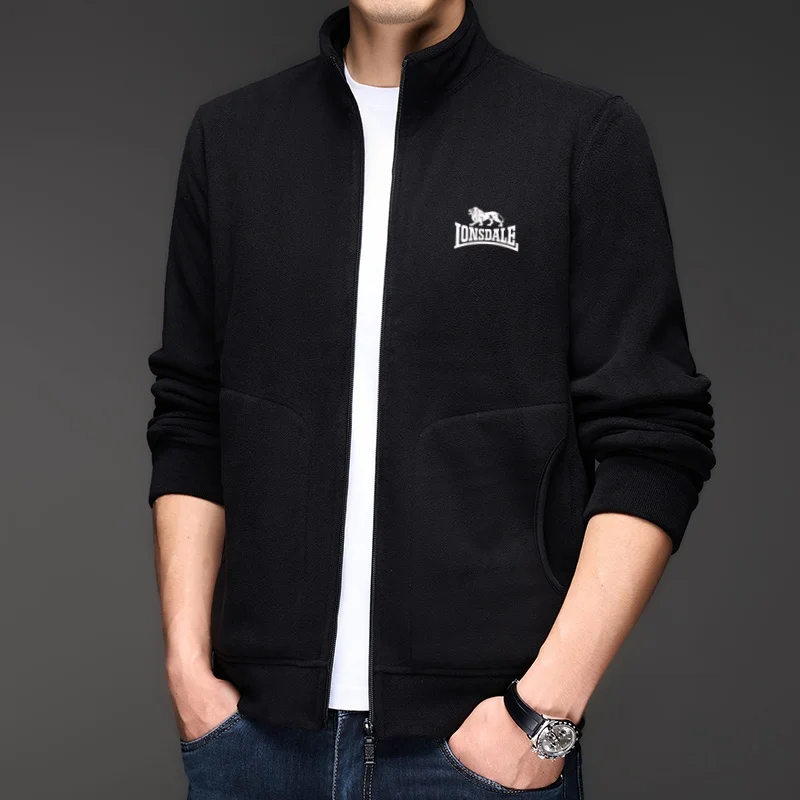 

Fashion brand autumn and winter new exquisite original embroidered zipper cardigan top men comfortable casual velvet warm jacket