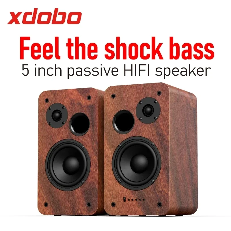 Xdobo Taste 1978 Bookshelf Hifi Home Theatre Wooden Music Speakers For Tv Pc Subwoofer Bass Effect Usb