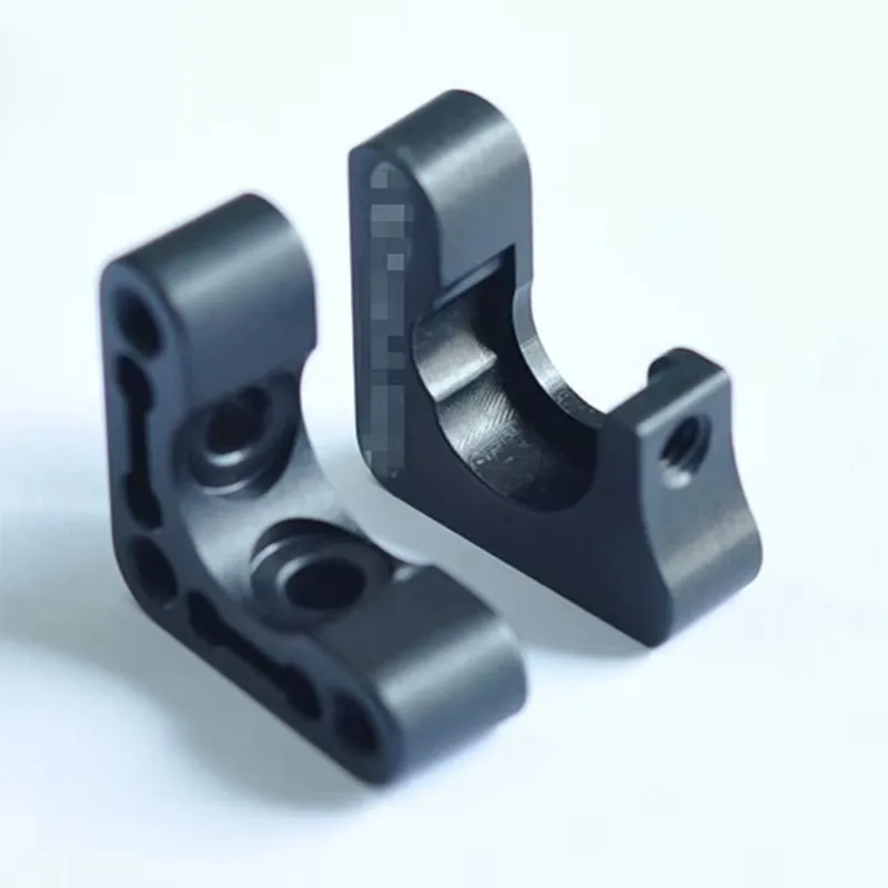 Custom CNC Milling Aluminum Parts Black Anodized for Bracket of Machinery High Quality Metal Fabrication Service