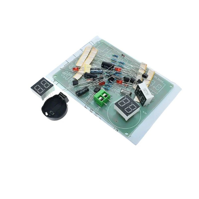 DIY Kits AT89C2051 Electronic Clock Digital Tube LED Display Suite Electronic Module Parts and Components DC 9V - 12V image 6