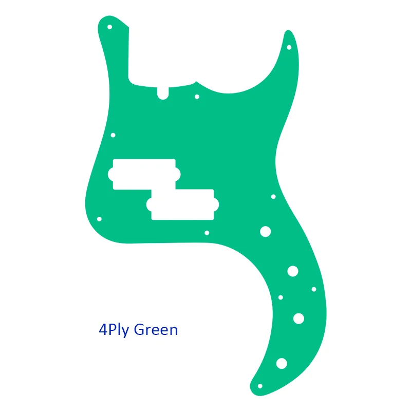 Pleroo Custom Guitar Parts -For US Fender Precision Deluxe Bass Guitar Pickguard Multicolor Selection