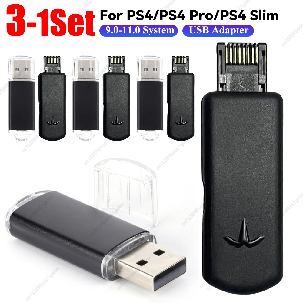 One-Key JB Tool Mod Kit USB Dongle with Ethernet/Type-C Cable JB USB Adapter Game Accessories for PS4 FW 9.0 11.0 System