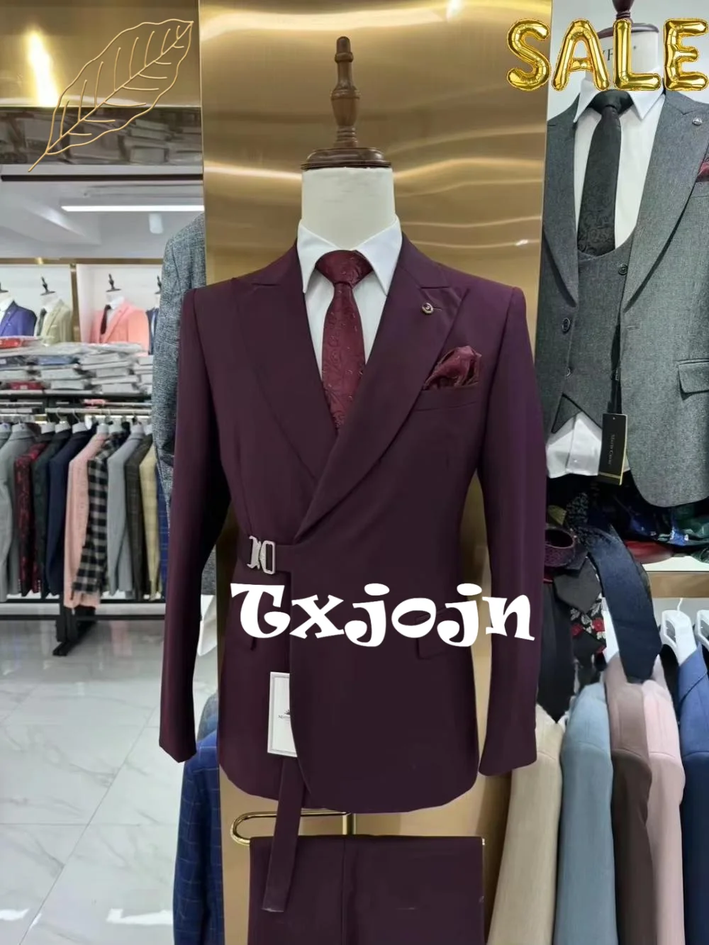 

2026 High Quality Suit Set 2 Pieces Jacket Pants For Men Engagement Classy Peak Lapel Men's Suits Piano Performance Customized