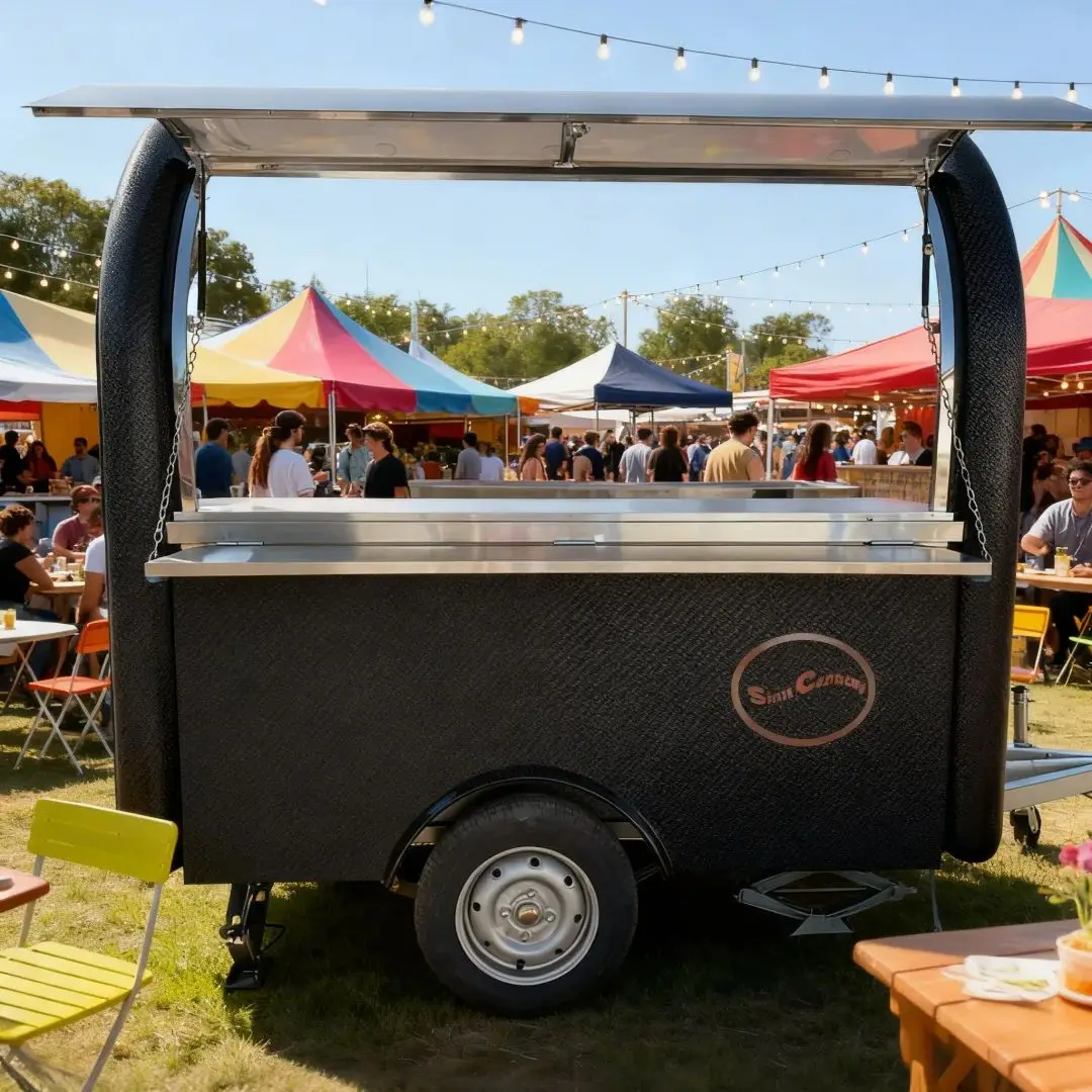 

Multi-functional Mobile Food Trailer for Night Markets Camping Fairs - Portable Food Serving Solution for Sale