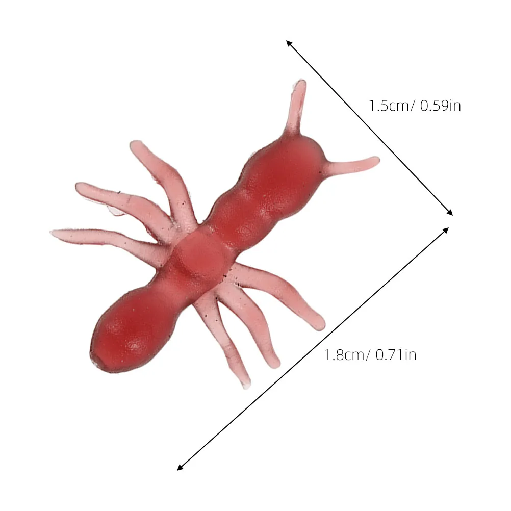 1000Pcs Realistic Ant Sculpture Plastic Insect Decor for Garden Yard Flowerpot Desktop Festival Cosplay Prank Props Scene