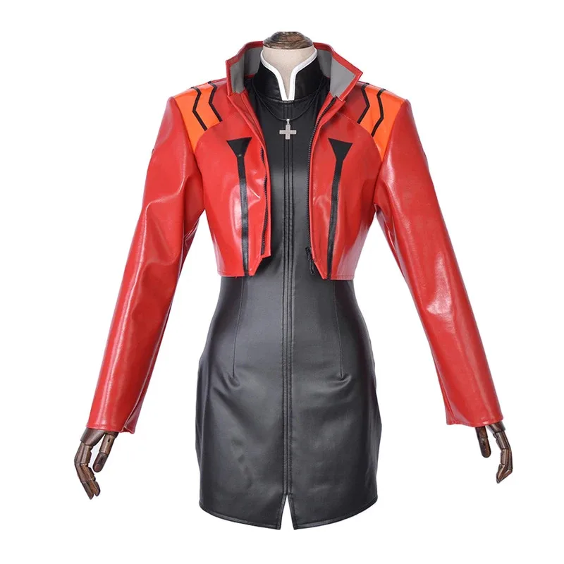 

AIAI 2025 аниме Katsuragi Misato кожаное пальто косплей костюм толстовка куртка по индивидуальному заказу