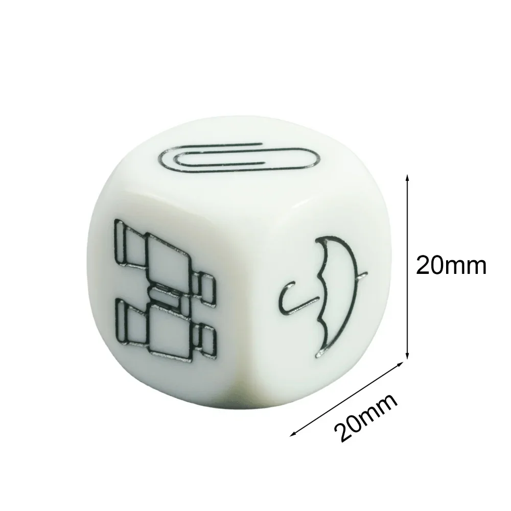 20mm Telling Story Dice 9Pcs/Set 6 Sided for Imagination Story Foster for Children Primer Education Tools Parent-children Game