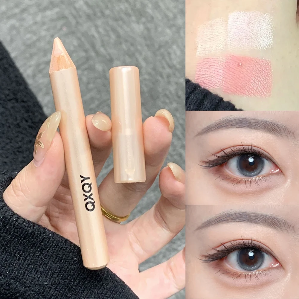 QXQY 3D Unter-Augen-Highlighter-Stift Wasserfest Verwischungsfest Langanhaltend Multifunktionaler Eyeliner Aufhellender Aegyo Sal Make-up-Stift – Detail 7
