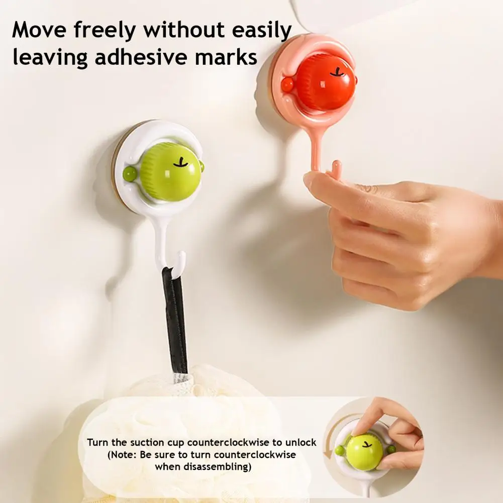 Damage Free Wall Hanger Strong Load-bearing Suction Cup Wall Hook No-drill Traceless Installation Storage Hanger Rotatable