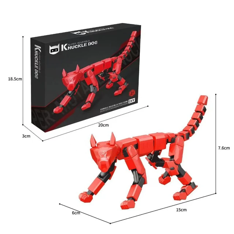 دمية دمية محظوظة 35 متعددة المفاصل ومطبوعة ثلاثية الأبعاد وحلي إبداعية لتخفيف الضغط للأولاد