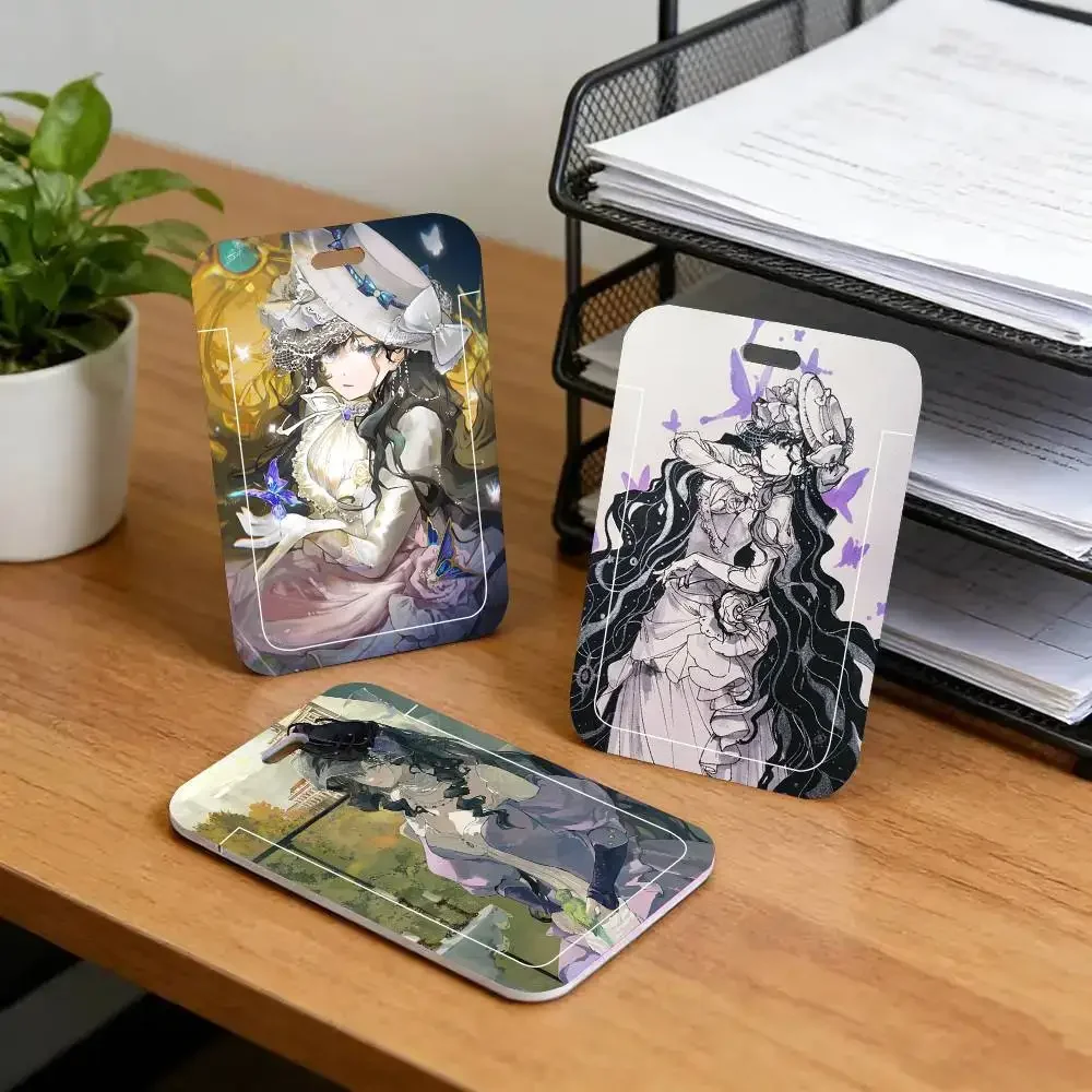 Isolde Animated Game R-Reverse 1999 Black Lanyard Card Holders Student Meal Cards And Campus Ids School