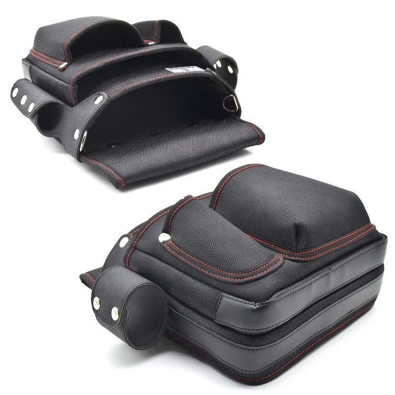 1PC Heavy Duty Tool Pouch Multiple Pockets & Vertical Storage for Carpenters Clip on Belt Work Pouch Bag
