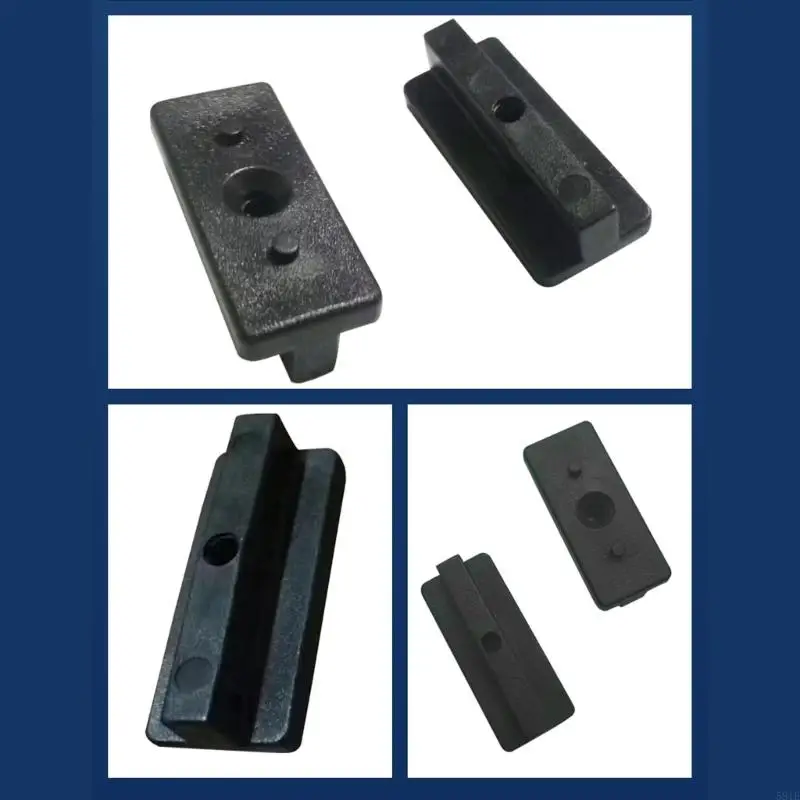 581e 100pocies pratici clip da 6 mm a clip robusti fissaggio in plastica per terrazze a bordo del ponte comprende viti e