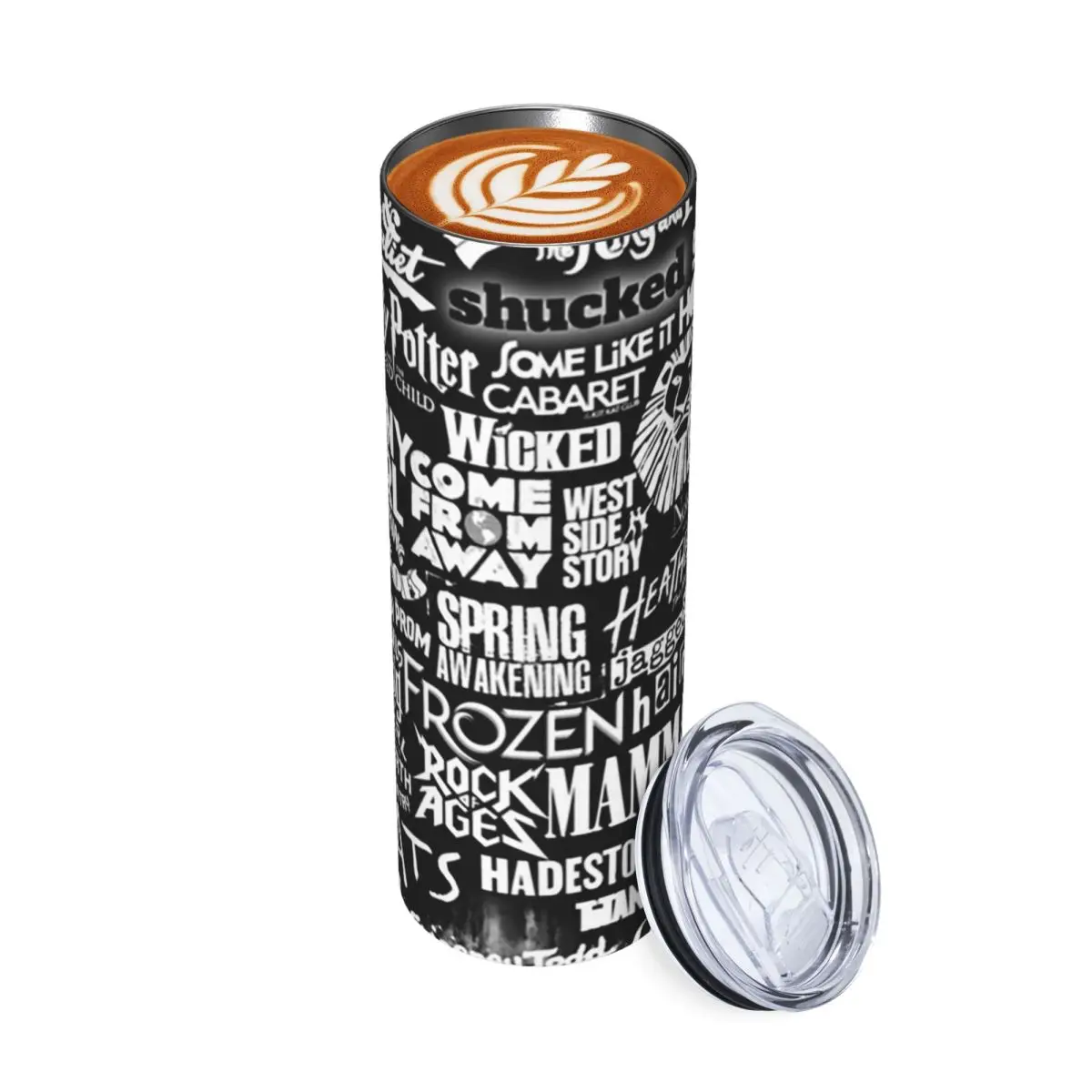 

Broadway Musical Logos Stainless Steel Tumbler Vacuum Insulated Mug Thermal Cold Cups Straw With Lid 20oz