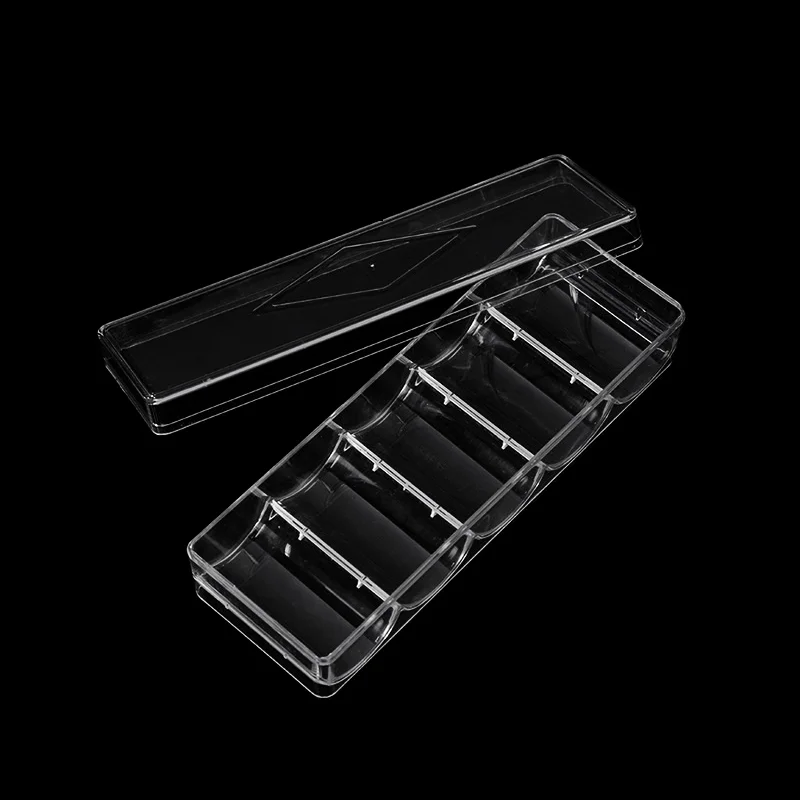 

100 Chips Case Box Holder Durable Clear Acrylic Poker Chips Tray Collectibles Craft