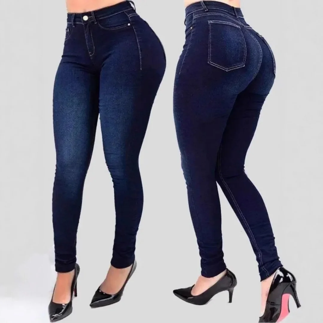 

2026 New Summer Women's Solid Color High Waist High Stretch Slim Fit Skinny Pants Shaping Casual Trousers For Daily Streetwear
