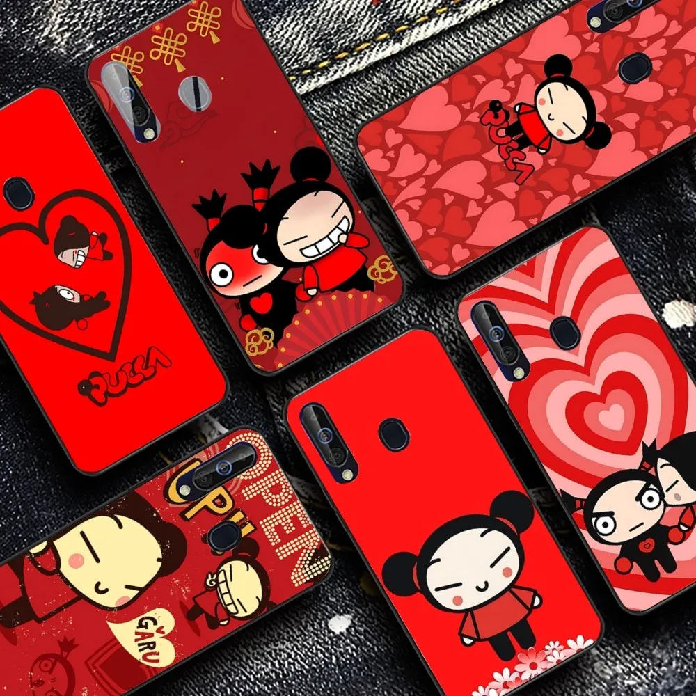 P-Pucca G-Garu Cute Phone Case For Samsung A 10 11 12 13 20 21 22 30 31 32 40 51 52 53 70 71 72 73 91 13 Shell