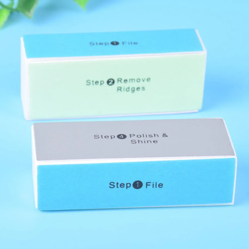

10pcs Buffer File Four-Sided Polishing Block For Nail Art Wood Grinding Durable Portable Design Multi-Color Sides Nail Polishing