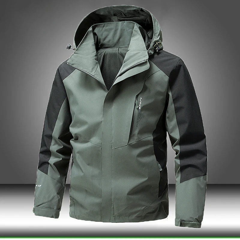 

Mens Windbreaker Jackets Waterproof Military Hooded Coat Male New Combat Jackets Men Autumn Outdoor Hiking Biking Outwear