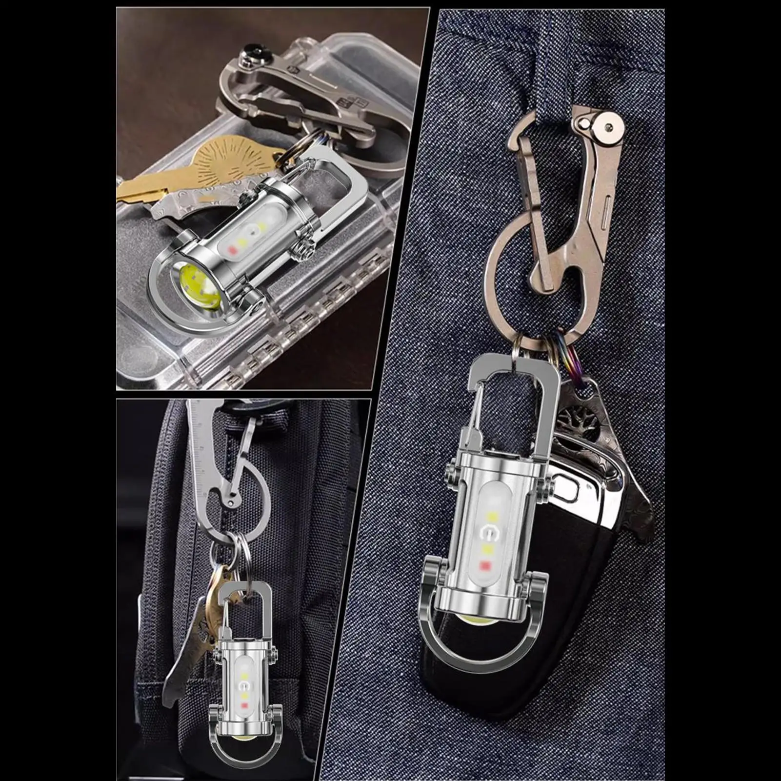 Rechargeable Keychain Flashlight Portable Super Bright Flashlight Mini Led Flashlight Compact For Nighttime Exploration Outdoor