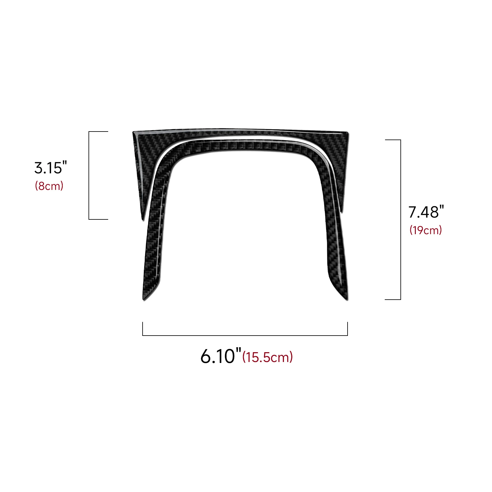 2pcs Carbon Fiber Interior Sticker Set. Car Center Console Gear Shifting Panel. For Opel Insignia A (2008-2013) Trim Accessories - view 2