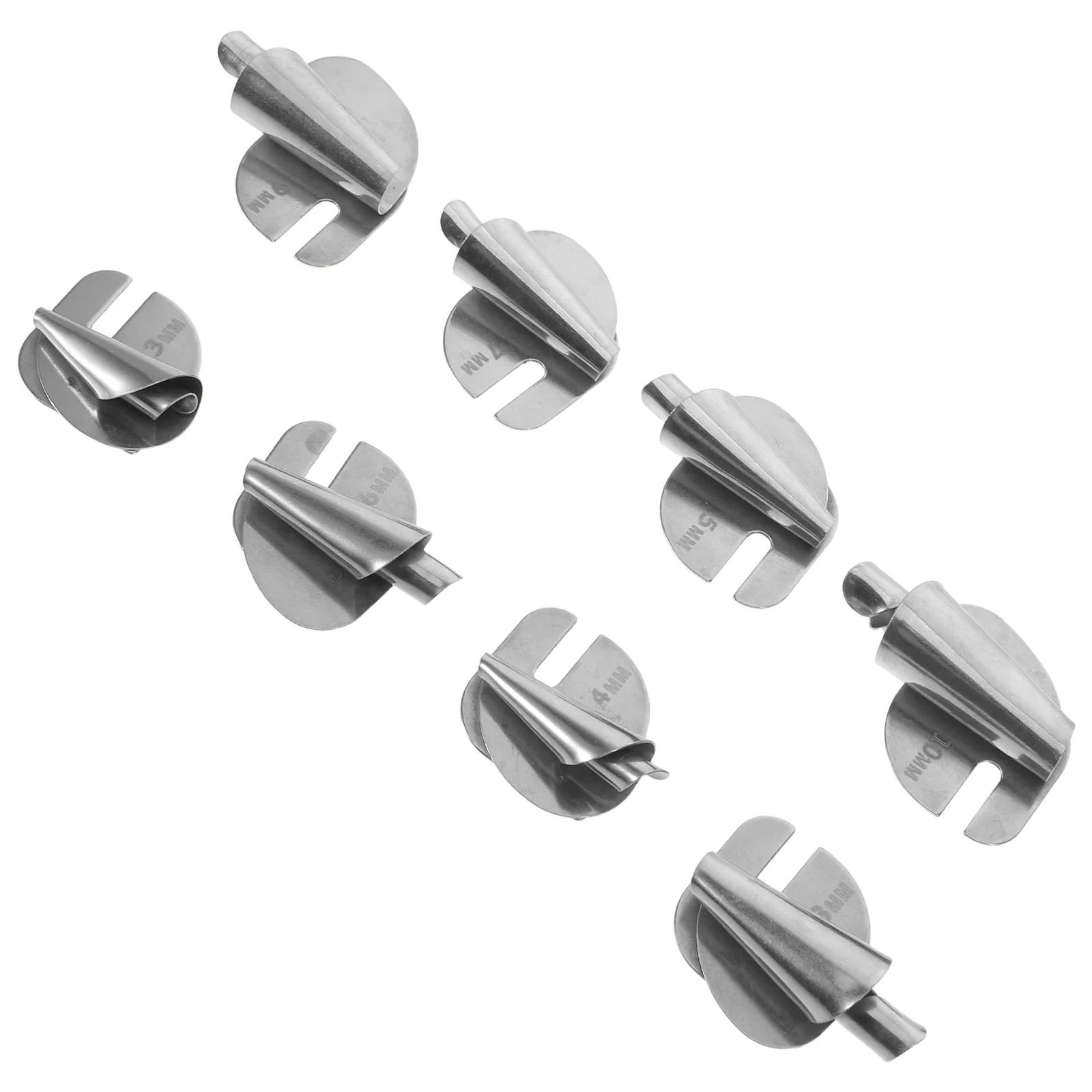 

8pcs Rolled Hemmer Foot Stainless Steel Universal Sewing Machine Attachment For Precision Hemming Diy Projects Sewing Machine