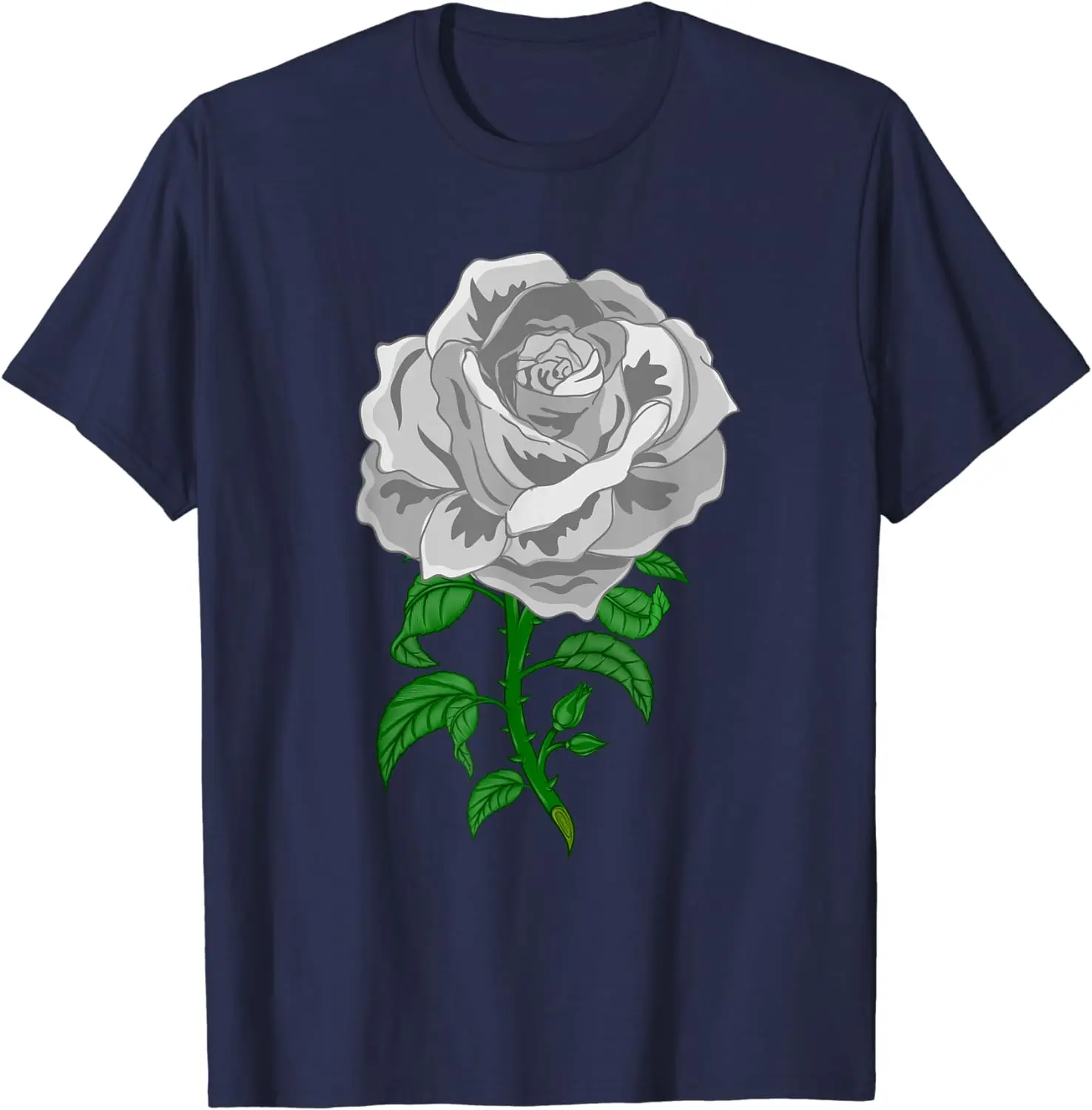 2024 New Grey Art Rose Graphic - Garden Gardener Botanist Flower T-shirt