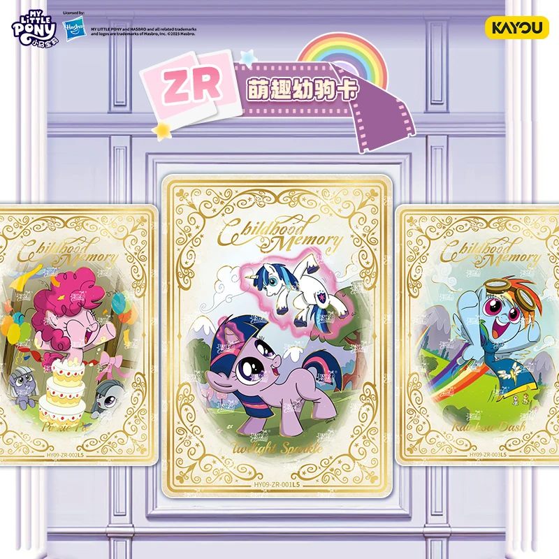 Limitowana Edycja Kart Kolekcjonerskich MLP Kompletny Zestaw Moonlight 9. Generacji, Karty Postaci Rainbow 5 Shiny - Nowe Gadżety Anime 2025