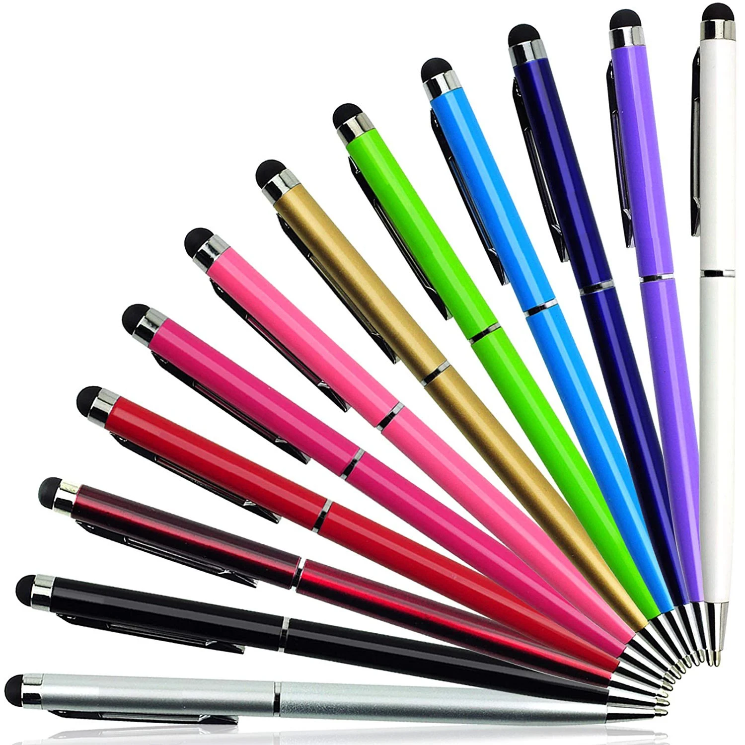 10Pcs Ballpoint Pen Universal Stylus Pen Tablet Capacitive Screen Touch Pen for iphone ipad Samsung  Android Mobile Phone Pencil