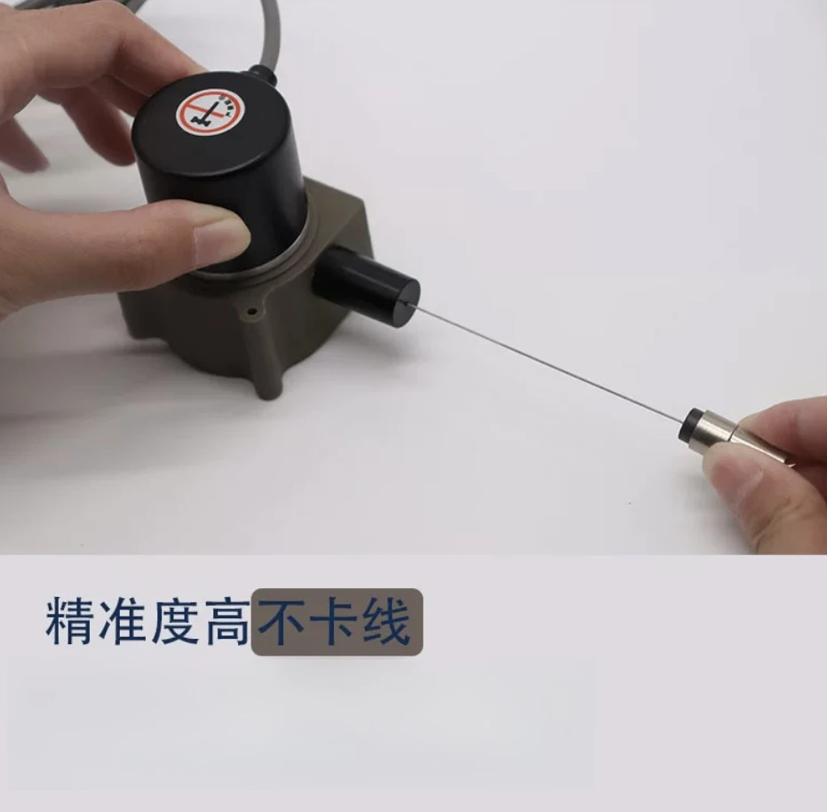 Cable Encoder Direct Linear Displacement Transducer 0-10V 4-20mA, Precision Cable Sensor for Industrial Position Measurement
