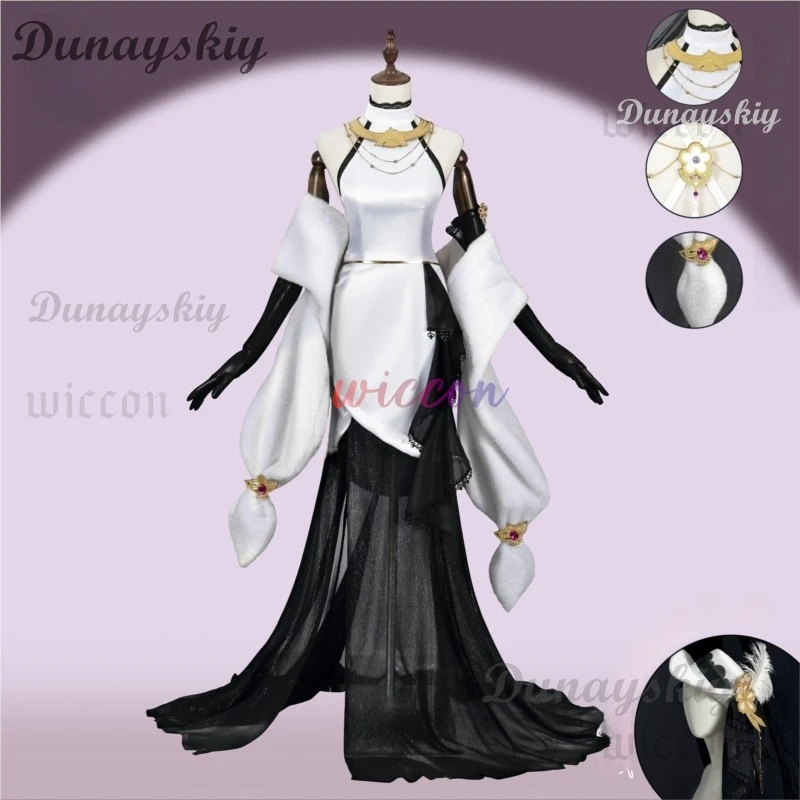 جينشين إمباكت ياي ميكو أزياء تنكرية رائعة لعيد موحد فستان سهرة شعر مستعار ملابس لعب الأدوار والحفلات