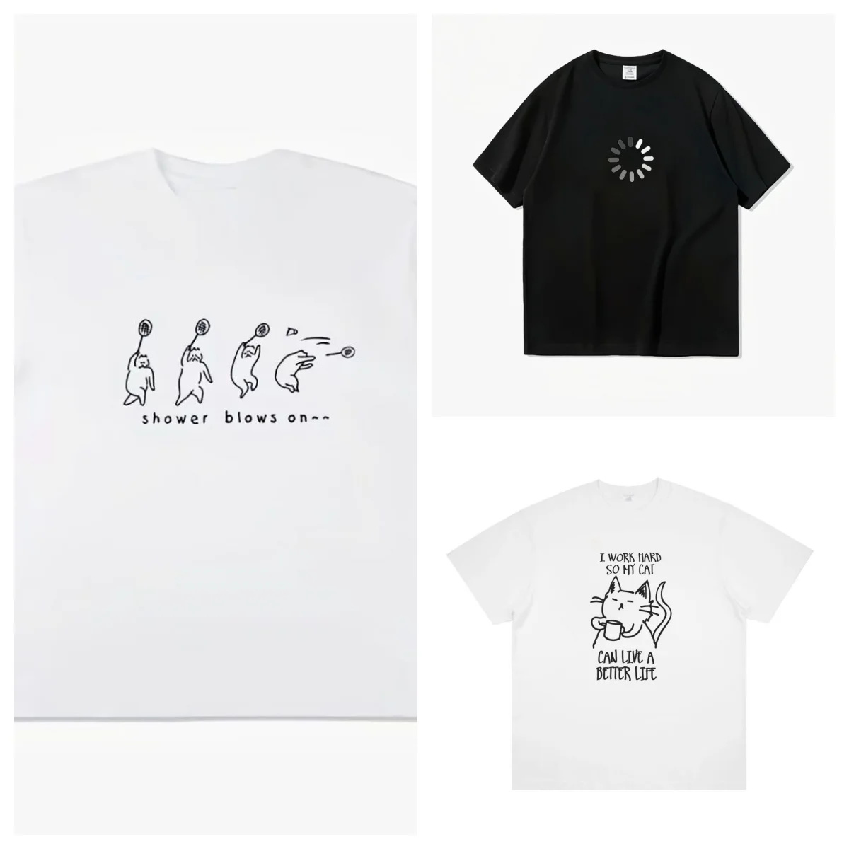 

Drôle Été 2025 Nouvelle Tendance Américaine T-shirt Gar Voi À Manches Courtes En Pur Coton Mode D'impression