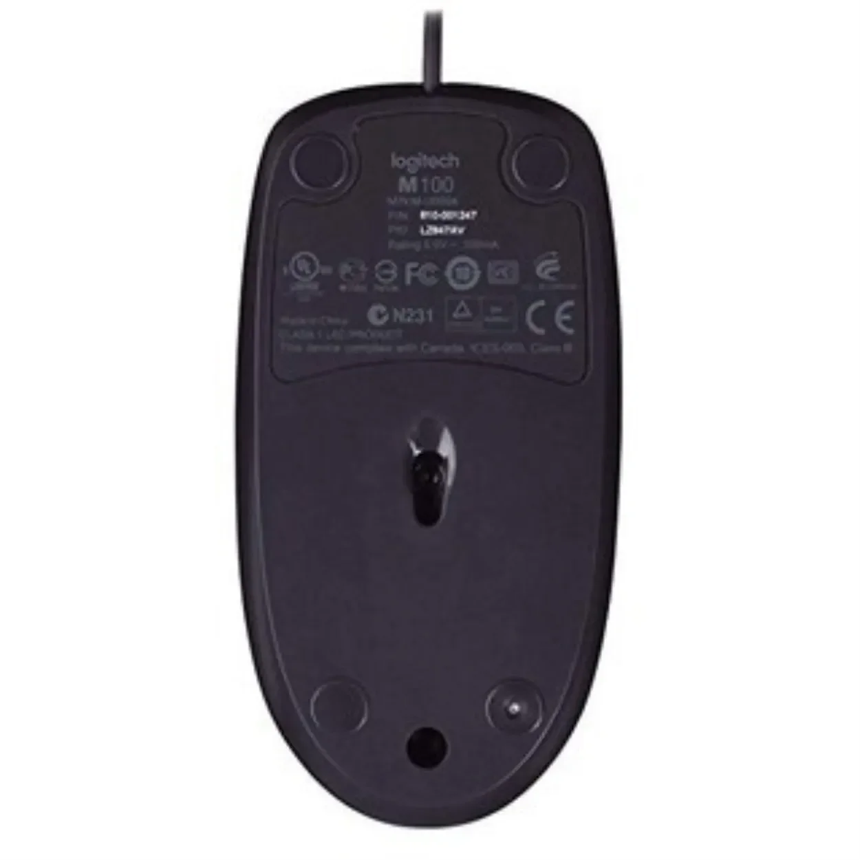 لوجيتك M100R ماوس سلكي M-Series ماوس أسود لأجهزة الكمبيوتر المحمول والكمبيوتر المكتبي والمكتب المنزلي العالمي M100R أيضًا للألعاب