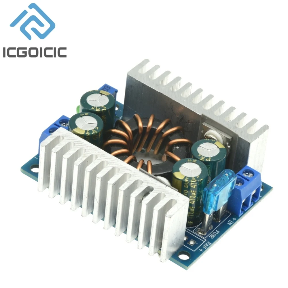 محول دفعة DC-DC بحد أقصى 150 وات، 8-32 فولت إلى 9-46 فولت قابل للتعديل - وحدة تصعيد عالية الطاقة للمصابيح والمحرك وإمدادات الطاقة #1