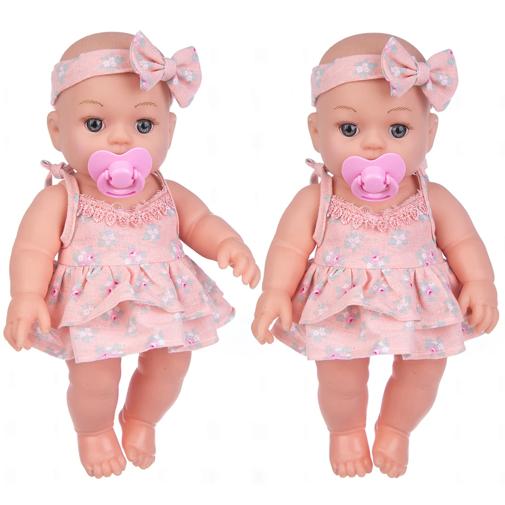 Soft Touch Reborn Baby Children Hairdress Clothes Toy Removable Princess Doll