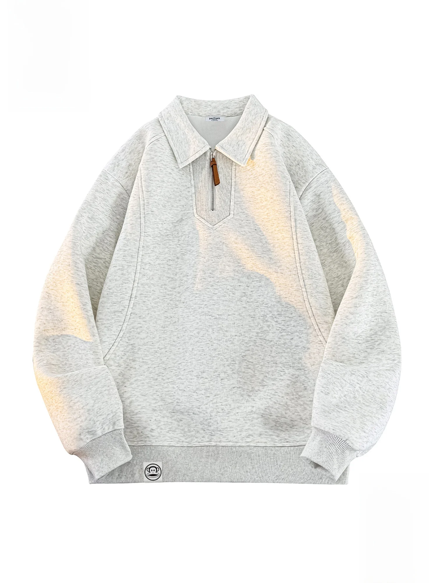 

PaulFrank M Zipper Hoodie Casual Loose Fit Spring Faion Comfortable Cotton Polyester Blend Long Sve Crew Ne Sweatirt