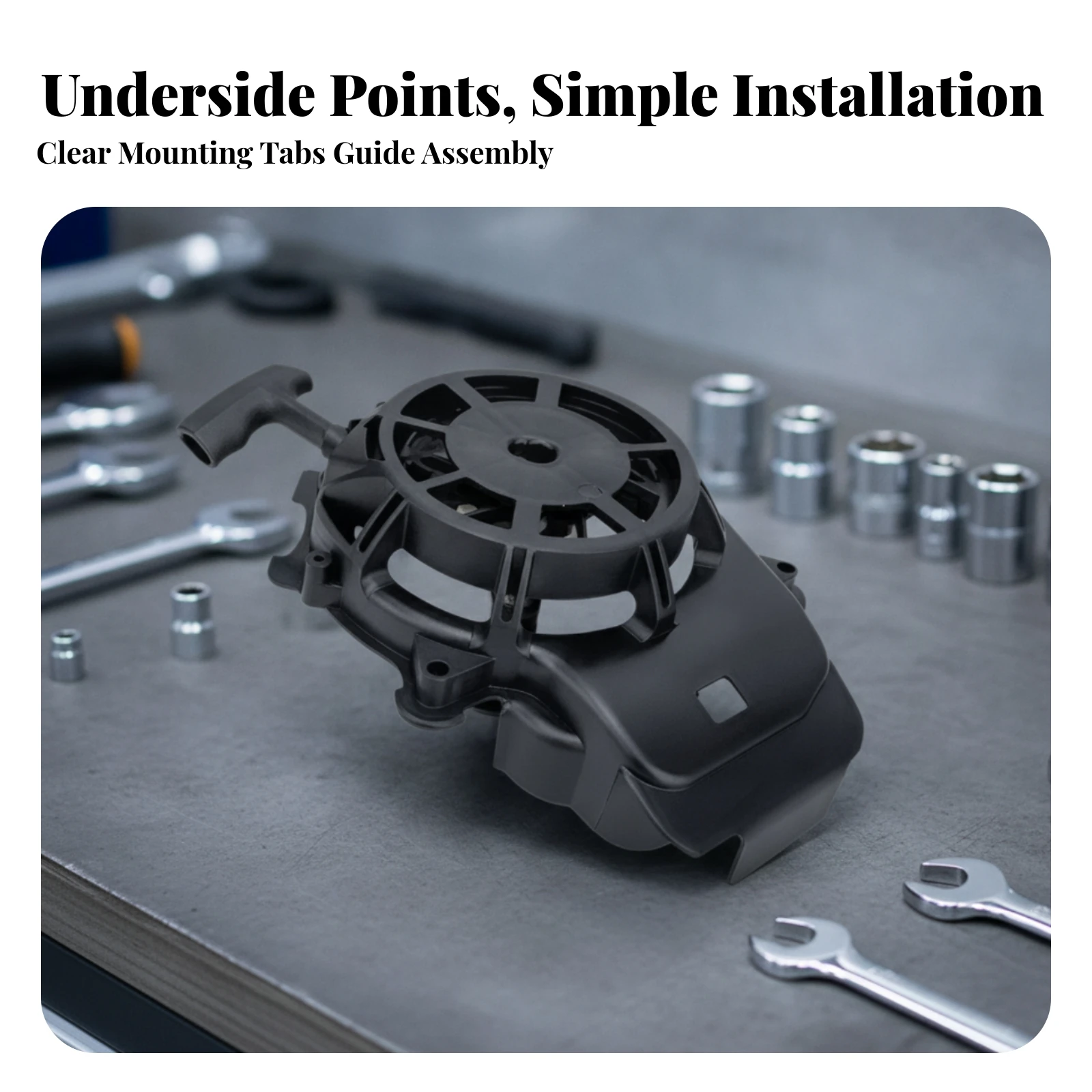 Recoil Starter Assembly Replacement Pull Start Assembly Recoil Starter Easy to Install Hardware Compact for Mechanics