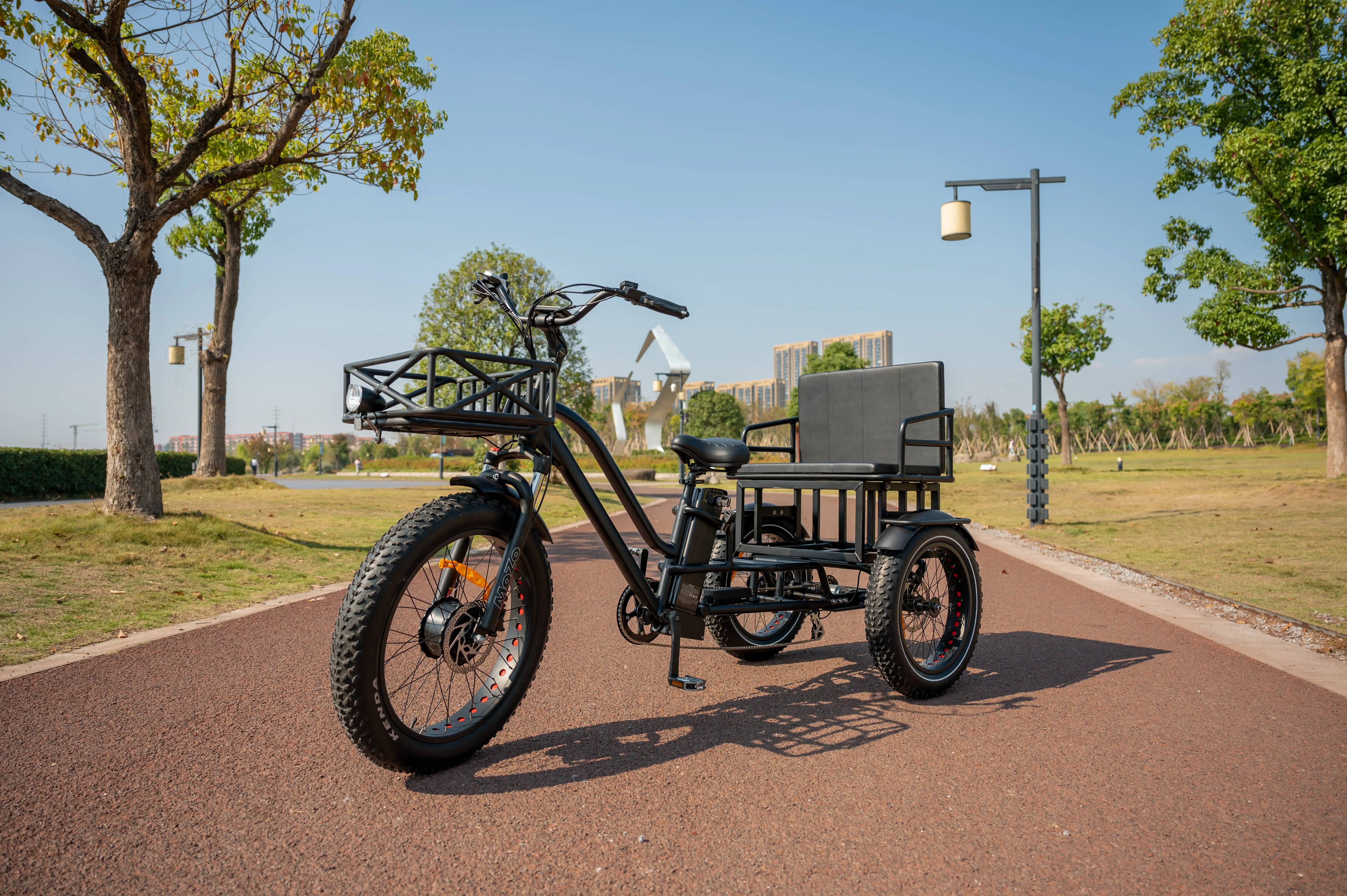 中国製3輪電動トライク 750W 24インチ ファミリー貨物自転車
