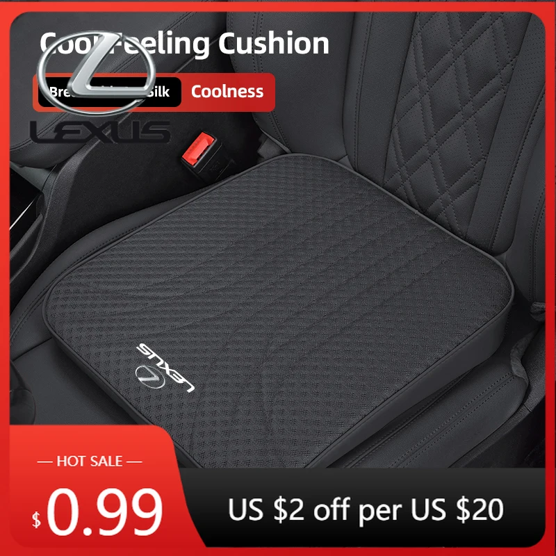 

Interior Stickers Car Seat Cushion Breathable Ice Silk Pad Hip Protect Soft Mat For Lexus F SPORT ES RX NX LS UX LM LX GX LC RZ