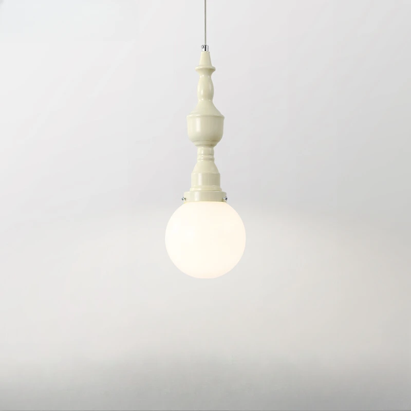 

French Vintage Bedside Pendant Light Bedroom Retro Chandelier Living Room Porch Drcor Hanging Lamp for Mood Light Lustre