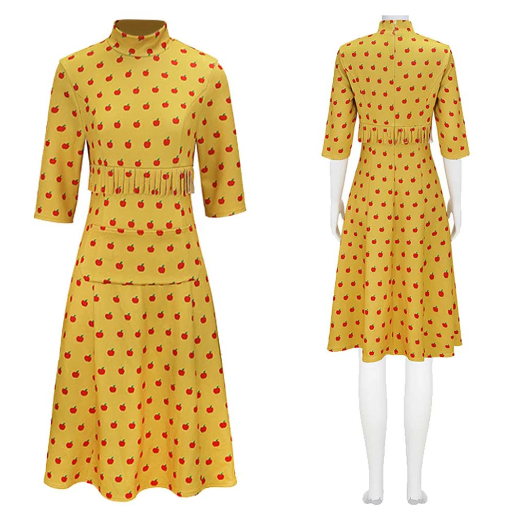 2009 فيلم رائع السيد فوكس السيدة الثعلب تأثيري حلي لعب الأدوار ملابس النساء الإناث فانتازيا ملابس هالوين كرنفال البدلة #1