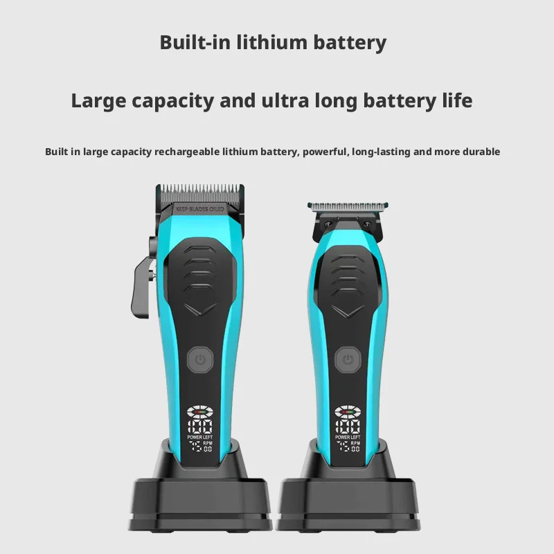 

Hot Sale LED Display Professional Hair Clipper Set, Rechargeable Electric Hair Trimmer for Barbers and Home, Complete Hair Cutti