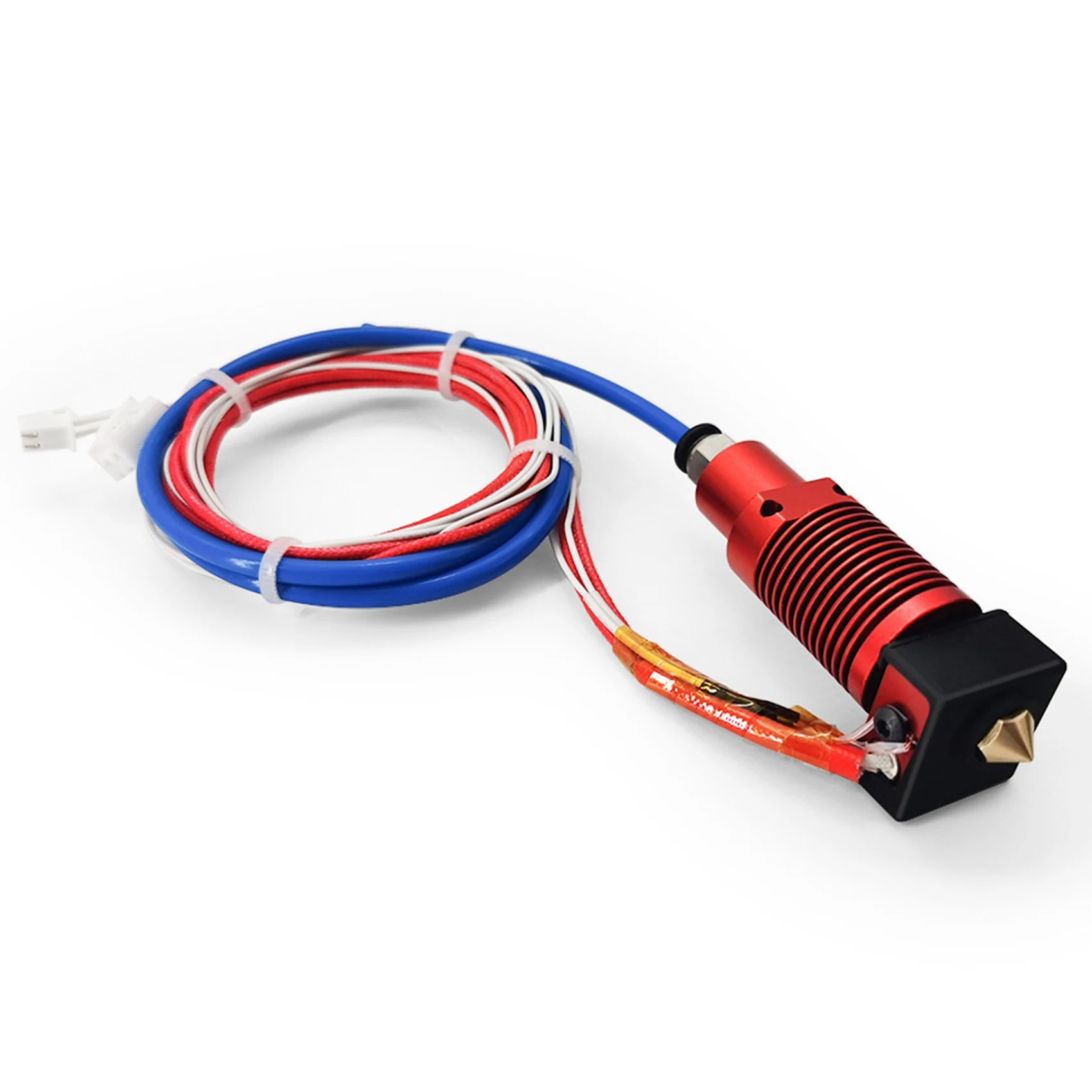 Accesorios de impresora 3D adecuados para Creality 3D CR-10S Pro extrusora de radiador redondo rojo extremo caliente 24V