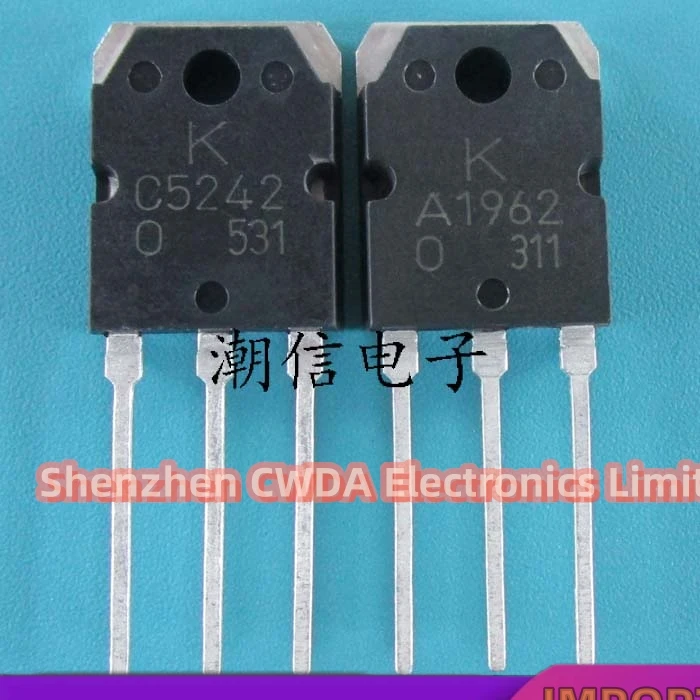 10PAIR-20PAIR  C5242 2SC5242  A1962 2SA1962 TO-3P   In Stock Can Be Purchased 