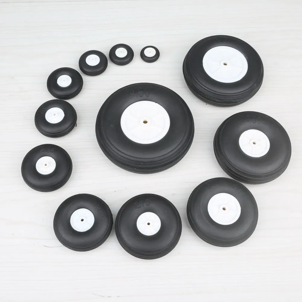 2pcs High-Quality Airplane Wheels Set - Sponge Wheels in Multiple Sizes (30mm-100mm) for Smooth Flight