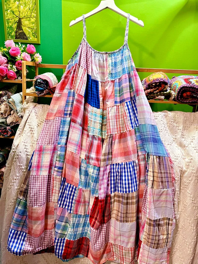 فستان هيبي الغجر طويل ، حزام سباغيتي ، تقسم الترتان ، تنورة منقوشة ، شاطئ ، خمر ، ريترو ، إيبيزا ، ملابس الشارع الأنيقة