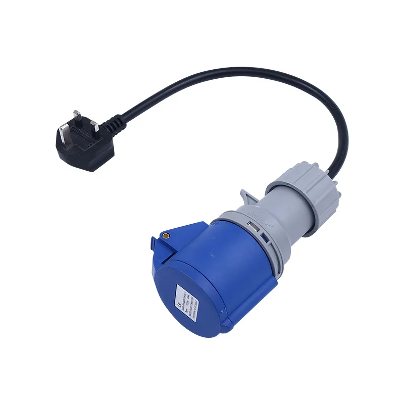EV Adapter IEC CEE Cable UK US EU Swiss Plug/Italian Plug 220v 16A 32A Industrial Socket Electrical Ip44 3pin Plugs