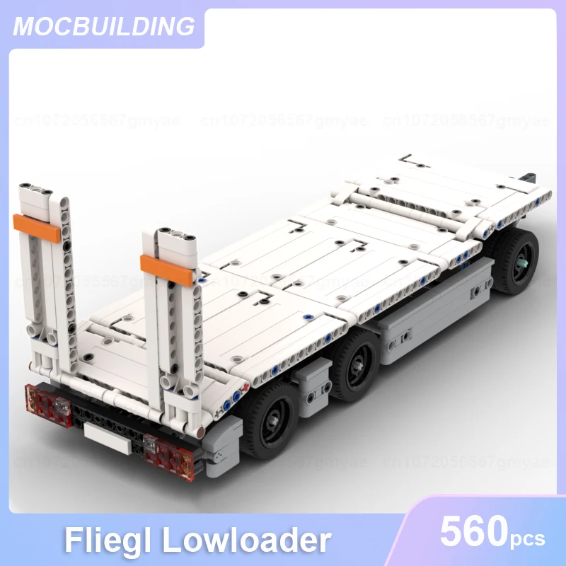 Fliegl Lowloader Model MOC Building Blocks DIY Assemble Bricks Transportation Educational Creative Collection Toys Gifts 560PCS